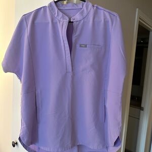 Figs Montex Scrub Top Lavender